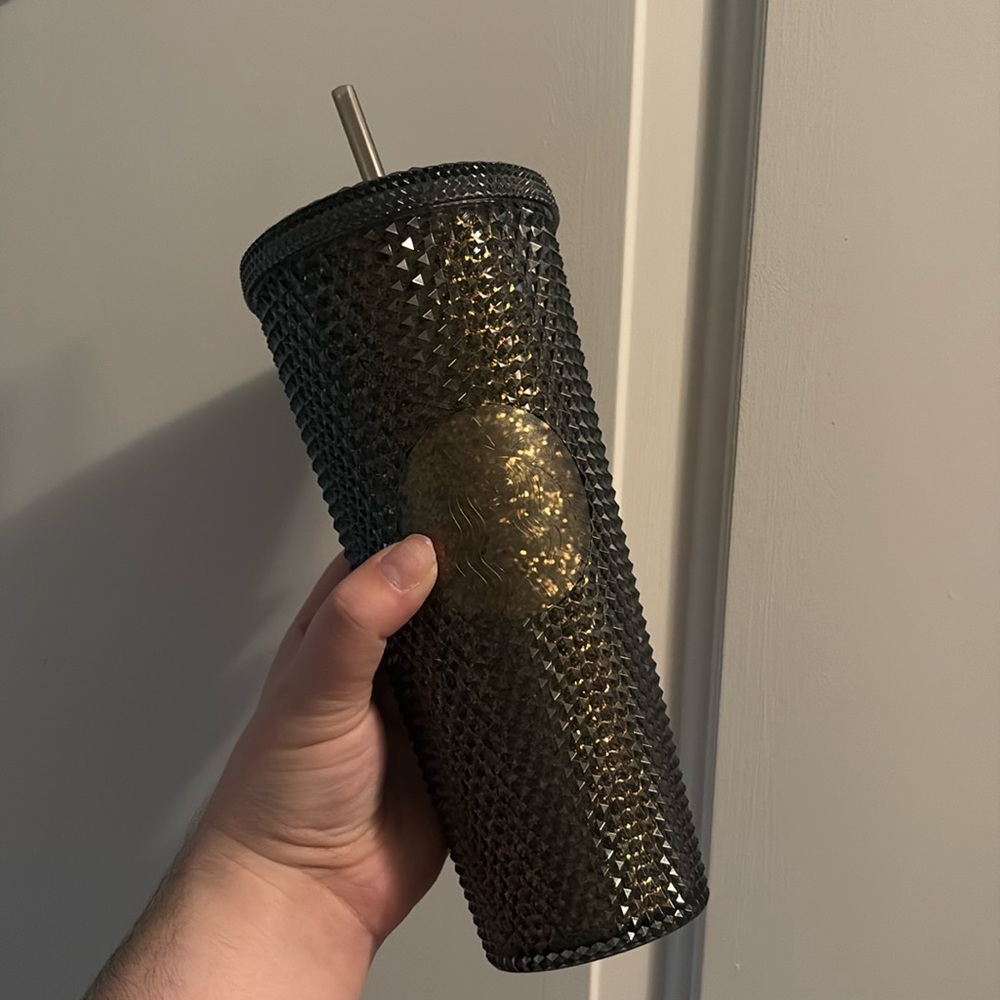 Starbucks China Black and Gold Studded